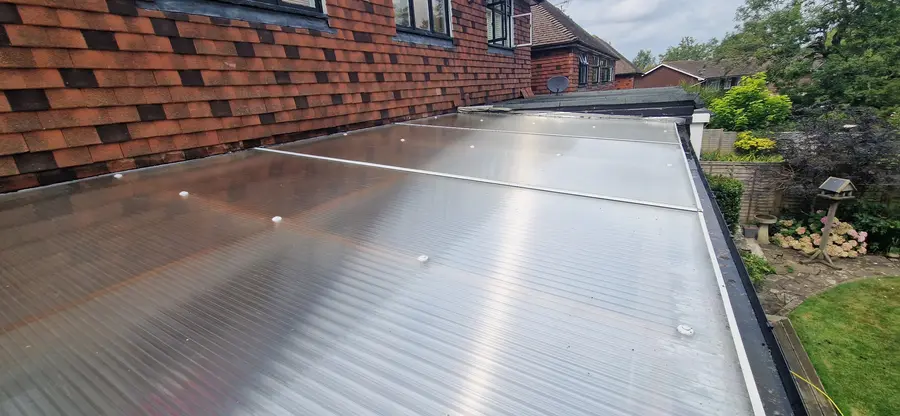Conservatory roof after cleaning