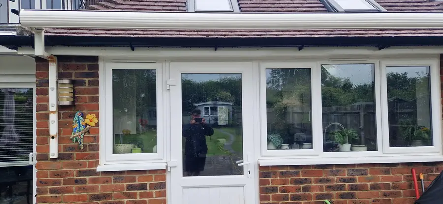 Fascia before cleaning