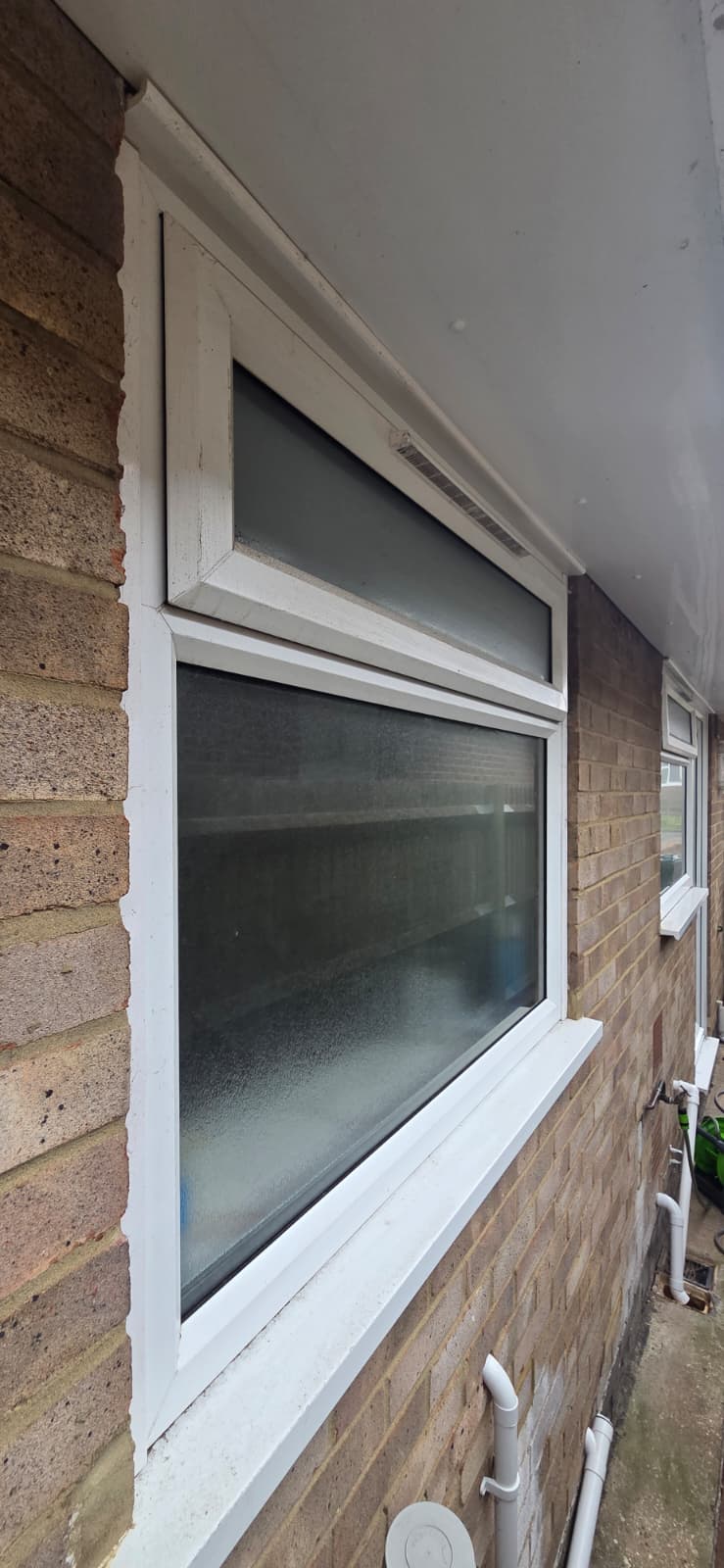 Window before cleaning